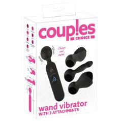   Couples Choice - vibrator za parove s grijanjem - akumulatorski - crni