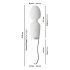 Liaison Wand - silikonski LED vibrator (prozirni)