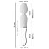 Liaison Wand - silikonski LED vibrator (prozirni)
