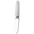 Liaison Straight - punjivi LED vibrator (prozirno-bijeli)