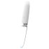 Liaison Straight - punjivi LED vibrator (prozirno-bijeli)