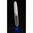 Liaison Straight - punjivi LED vibrator (prozirno-bijeli)