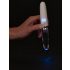 Liaison Straight - punjivi LED vibrator (prozirno-bijeli)