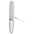 Liaison Straight - punjivi LED vibrator (prozirno-bijeli)