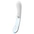 You2toys Liaison - silikonsko-stakleni LED vibrator (prozirno-bijeli)