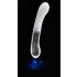 You2toys Liaison - silikonsko-stakleni LED vibrator (prozirno-bijeli)