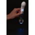 You2toys Liaison - silikonsko-stakleni LED vibrator (prozirno-bijeli)