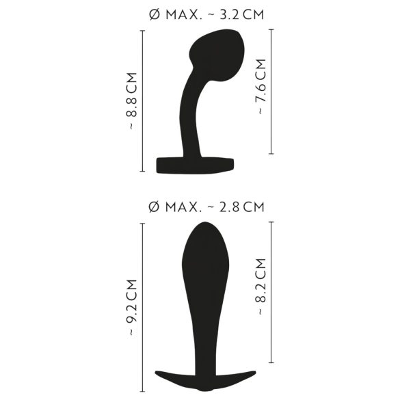 ANOS Metal Rainbow - set analnih čepova od metala - 2 komada