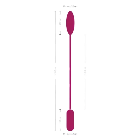 Smile Love Egg Duo - vibracijsko jaje za analnu i vaginalnu stimulaciju