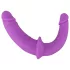 SMILE - dupli strap-on dildo s gaćicama - ljubičasto-crni