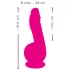 SMILE - vibrator s vakuumskom bazom i 2 motora - punjivi - rozi