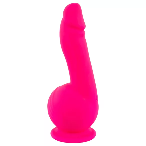 SMILE - vibrator s vakuumskom bazom i 2 motora - punjivi - rozi