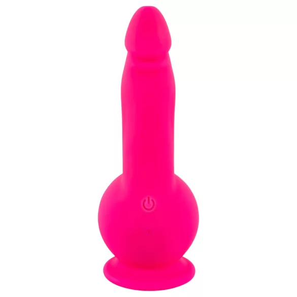 SMILE - vibrator s vakuumskom bazom i 2 motora - punjivi - rozi