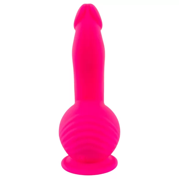 SMILE - vibrator s vakuumskom bazom i 2 motora - punjivi - rozi