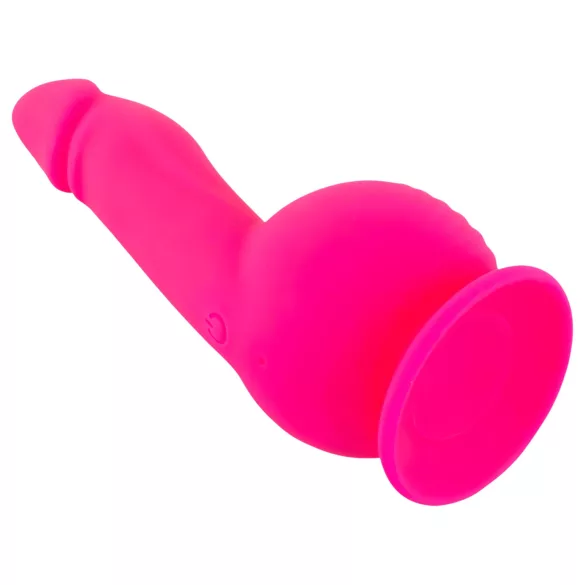 SMILE - vibrator s vakuumskom bazom i 2 motora - punjivi - rozi