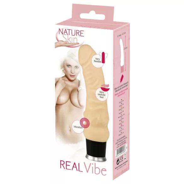 Nature Skin - Realistični vibrator - mekan silikon