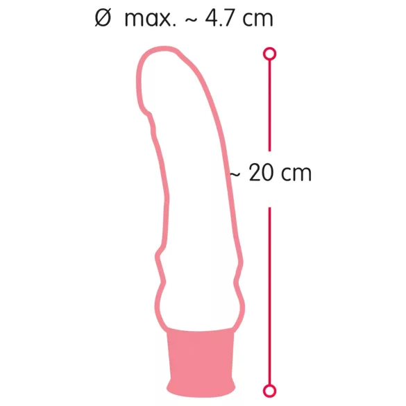 Nature Skin - Realistični vibrator - mekan silikon