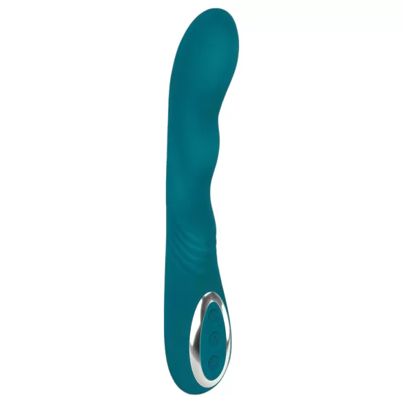 SMILE - G-točka vibrator s rotacijom - vodootporan, punjiv - zeleni