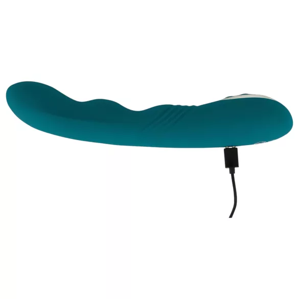 SMILE - G-točka vibrator s rotacijom - vodootporan, punjiv - zeleni