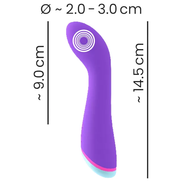 You2Toys bunt. - G-točka vibrator na punjenje, vodootporan, ljubičasti