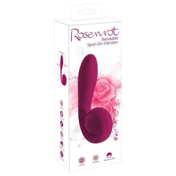 You2Toys Rosenrot - G točka vibrator na punjenje - vodootporan silikon crveni