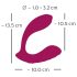 You2Toys Rosenrot - bežični, punjivi vibrator na daljinski (crveni)