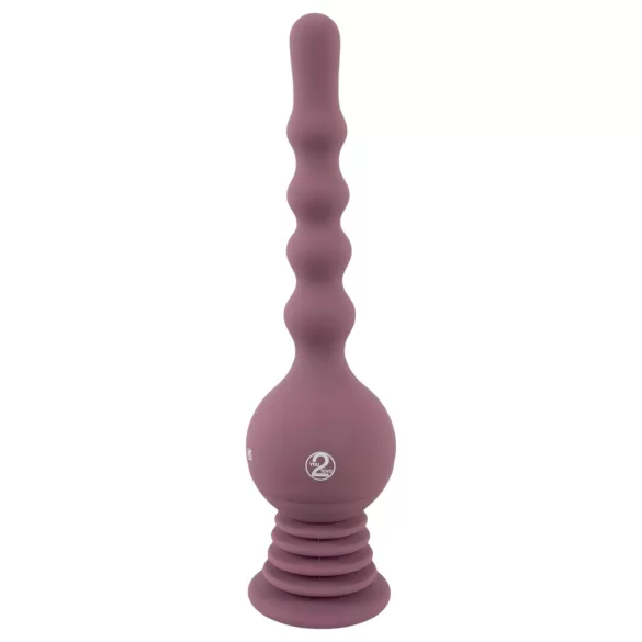You2Toys - analni vibrator s drškom - silikon, ljubičasta