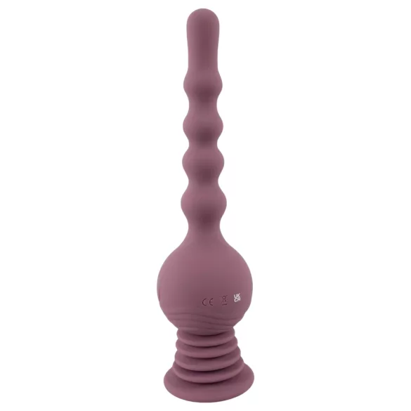 You2Toys - analni vibrator s drškom - silikon, ljubičasta