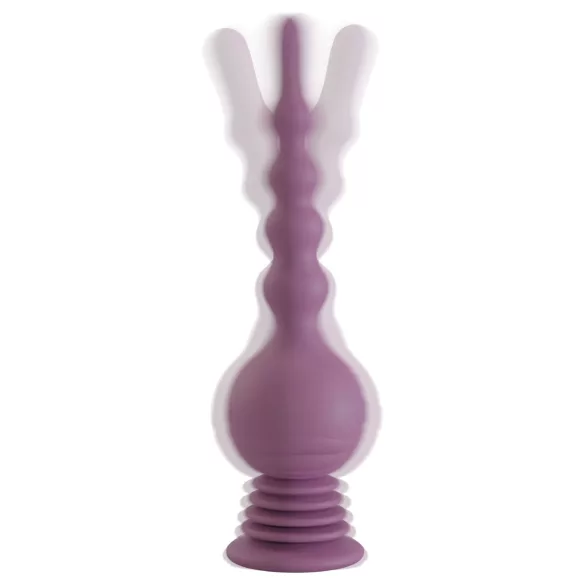 You2Toys - analni vibrator s drškom - silikon, ljubičasta