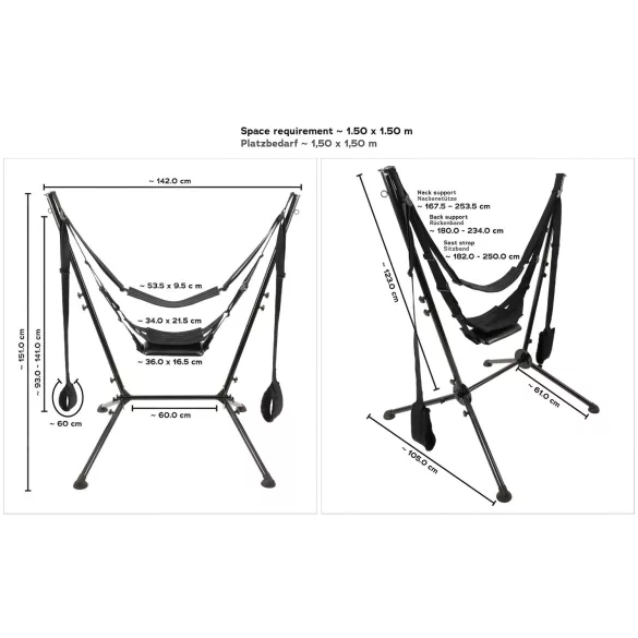 You2Toys - seksualna ljuljačka s postoljem - crna