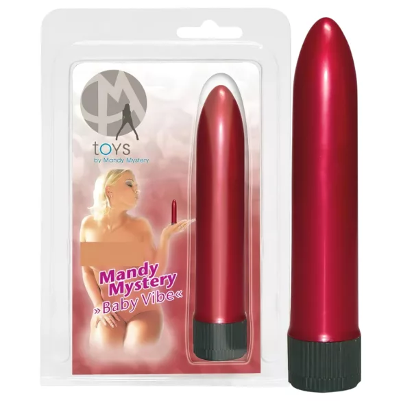 Mini vibrator - crvena biserna boja