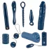 You2Toys - set vibratora - 9 dijelova - midnight blue