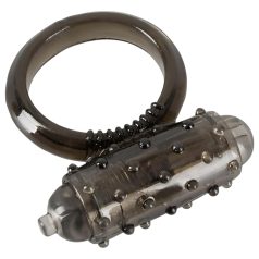 You2Toys - vibracijski penis prsten - silikon - crni