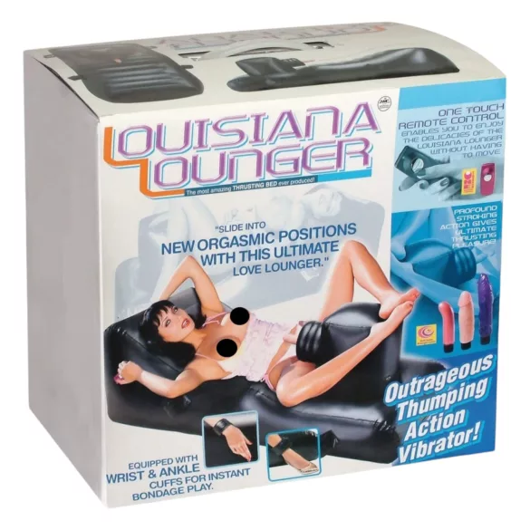 NMC - Louisiana Lounger - seksualna sprava s ugrađenim vibratorom (crna)