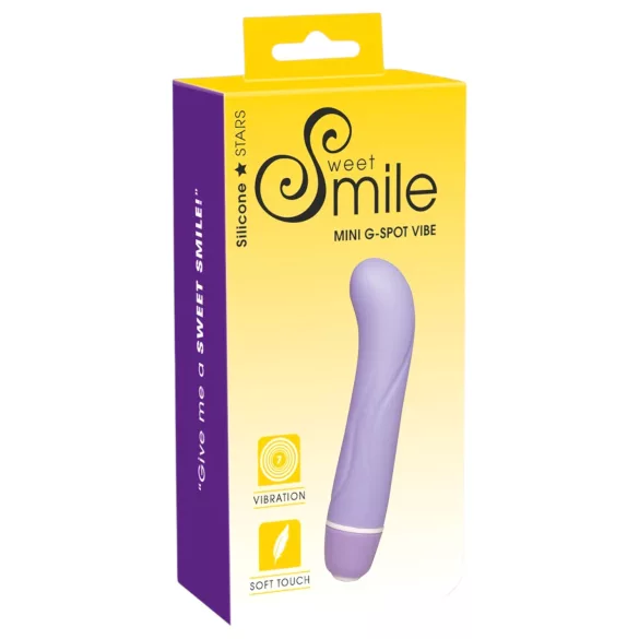 SMILE - Mini G točkasti vibrator - kompaktan - silikon/ljubičasta