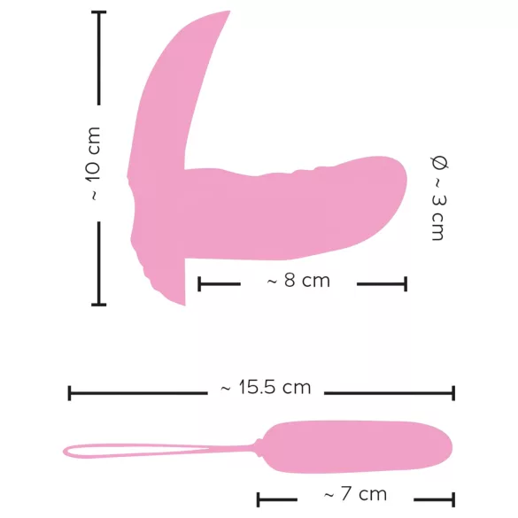 SMILE Shelly - vibrator u obliku školjke s daljinskim upravljačem - ružičasti
