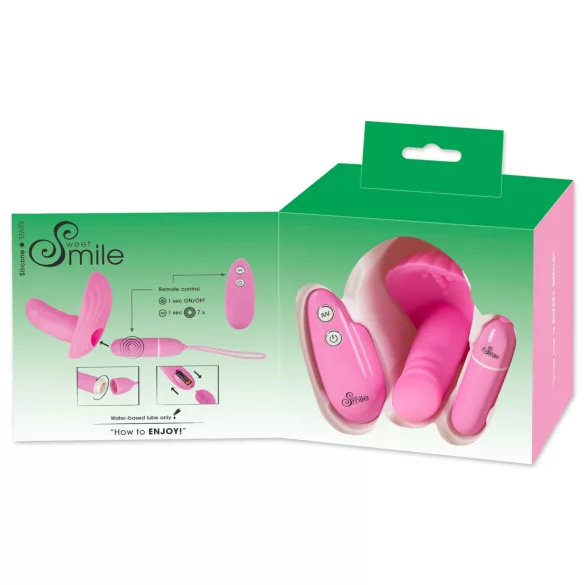 SMILE Shelly - vibrator u obliku školjke s daljinskim upravljačem - ružičasti