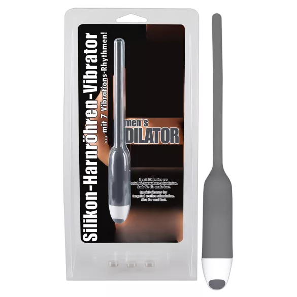 You2Toys - dilator sa vibracijom - silikon - siva - 6 mm