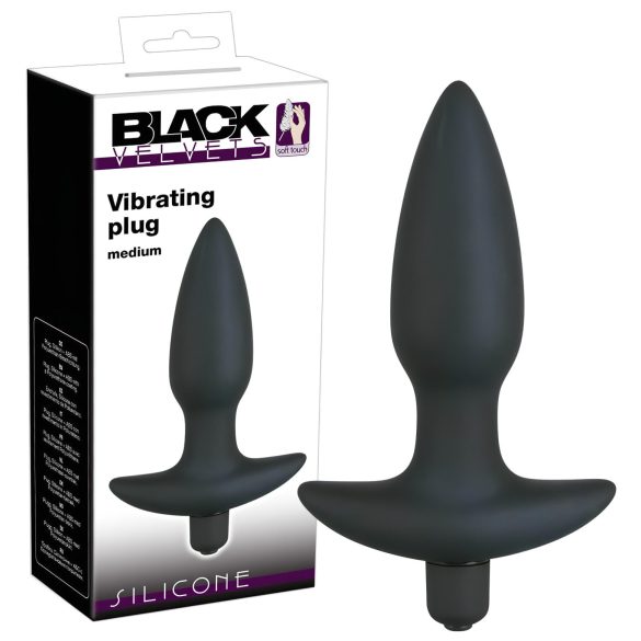 Black Velvets - analni vibrator plug - srednja veličina