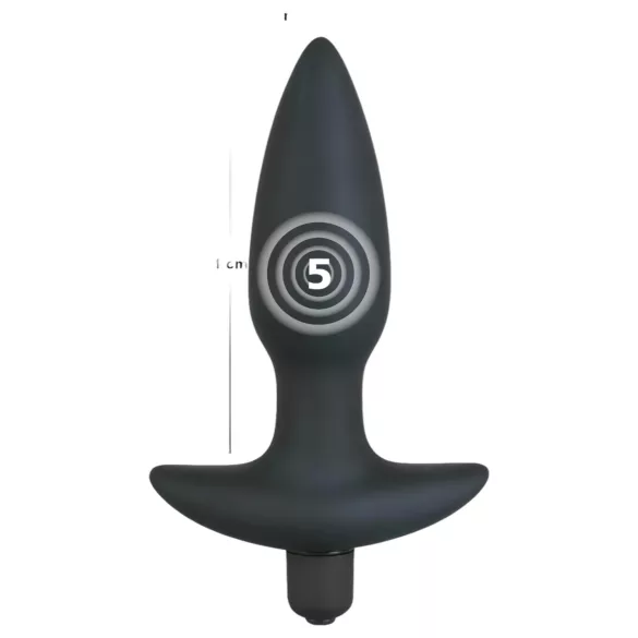 Black Velvets - analni vibrator plug - srednja veličina