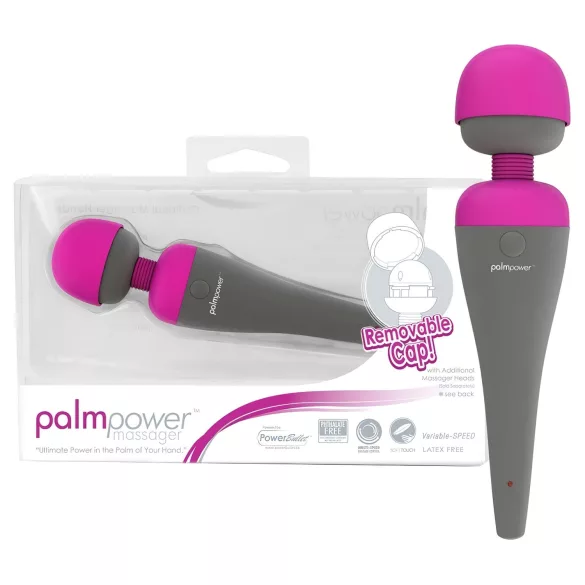 PalmPower masažer vibrator, s izmjenjivom glavom