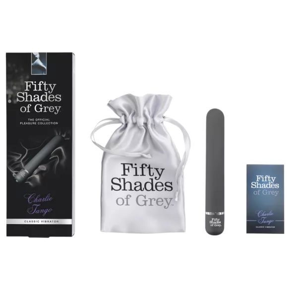 Fifty Shades of Grey - Vibrator štapić Charlie Tango - siva