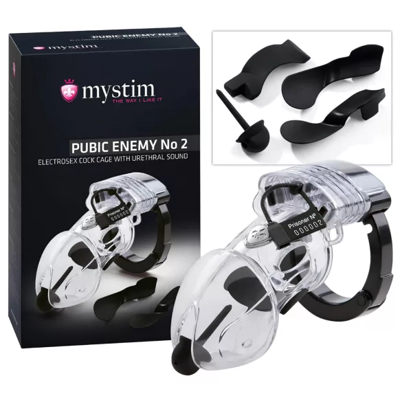 mystim Pubic Enemy No 2 - elektro penisna kavez