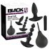 Black Velvets - analni vibrator set - 4 dijela