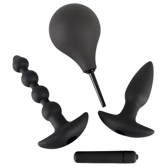 Black Velvets - analni vibrator set - 4 dijela