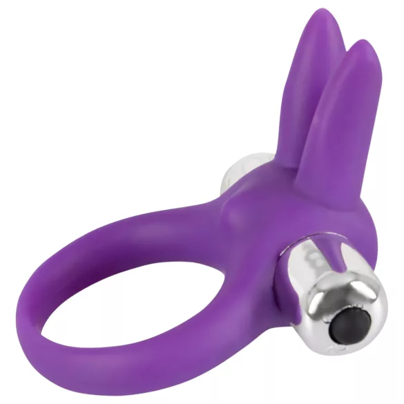 SMILE - Vibrirajući penis prsten zajačić - silikon ljubičasti