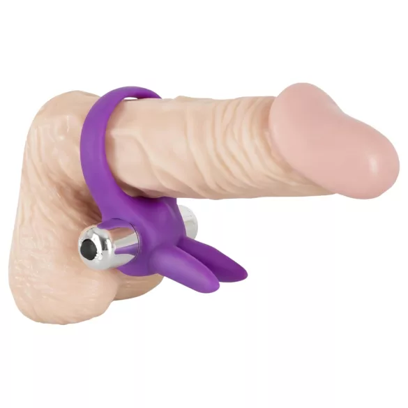 SMILE - Vibrirajući penis prsten zajačić - silikon ljubičasti