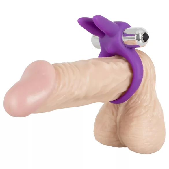 SMILE - Vibrirajući penis prsten zajačić - silikon ljubičasti