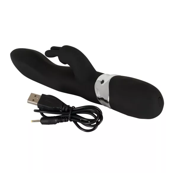 SMILE Blacky - Vibrator s 2 motora na USB - crni