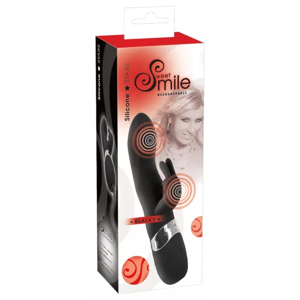 SMILE Blacky - Vibrator s 2 motora na USB - crni